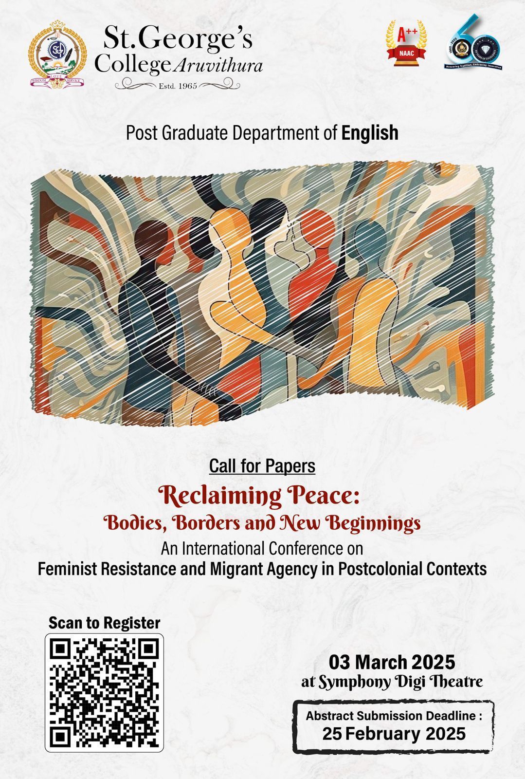 International Conference - Reclaiming Peace : Bodies, Borders and New Beginnings